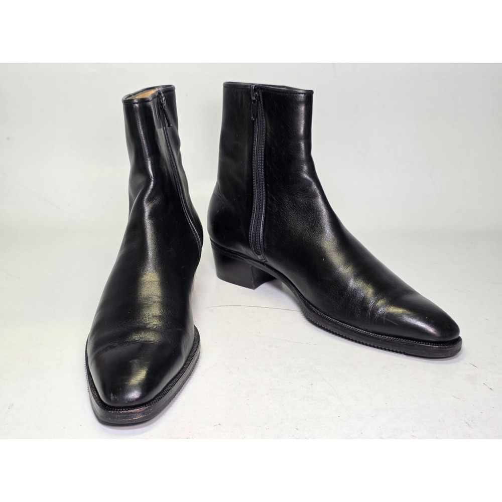 Gravati Arthur Beren Women's Boots Size 7.5 Black Leather Zip Casual Shoes Italy